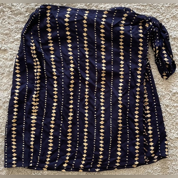 TOTO N KO TOTONKO blue short wrap skirt 8 - Picture 1 of 4